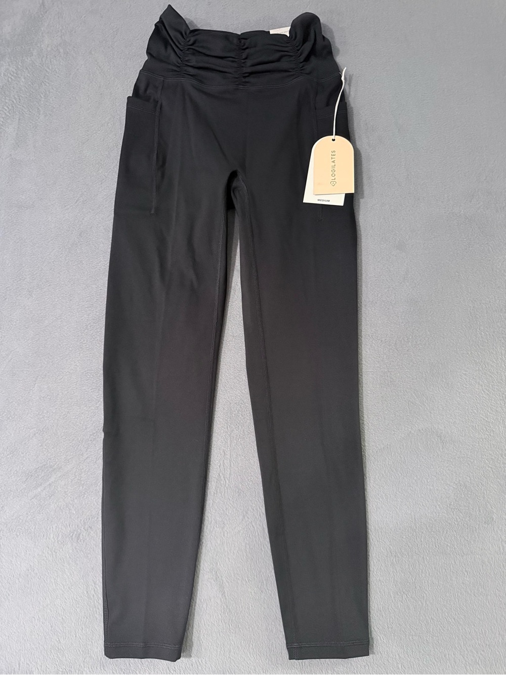 Blogilates- Black Ruched Waist Legging